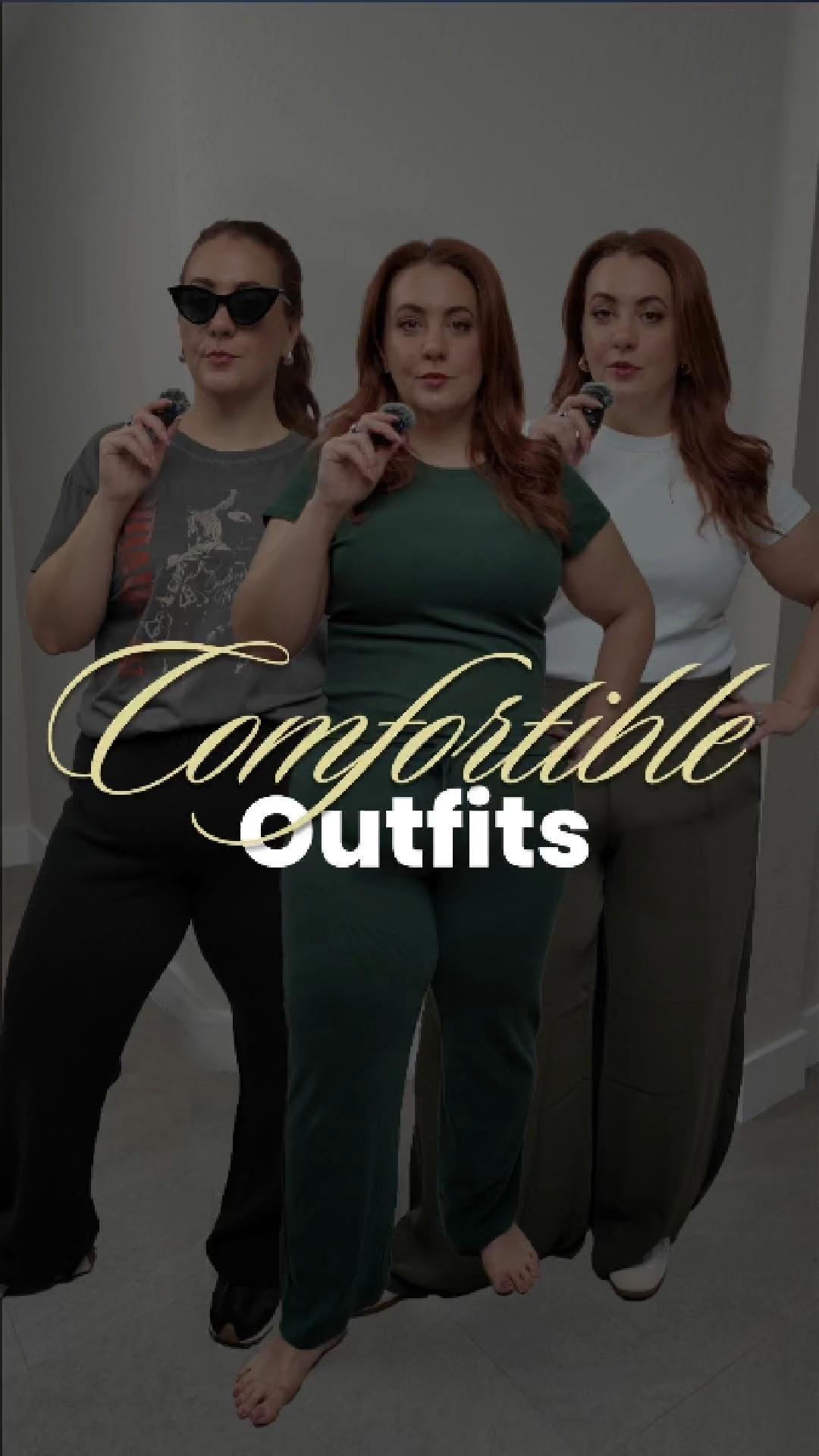 Comfortable outfits that don’t look like you gave up 🙌
	1.	Lounge set in the prettiest green—feels like pajamas, looks like an outfit
	2.	Wide leg knit pants + tee elevated, versatile, styled 2 ways
	3.	Fitted tee + palazzo pants + low sneakers + a statement jacket to pull it together
Comfort doesn’t mean frumpy. All linked below.
#ComfortableOutfits #MidsizeStyle #MidsizeFashion #CasualStyle #LoungeSet #WideLegPants #PalazzoPants #EverydayOutfits #Size14Style #CurvyStyle #MidsizeOOTD #EffortlessStyle #ComfyButCute #CasualMidsizeStyle #RealBodyFashion

#LTKselfcare #LTKmomlife #LTKMidsize