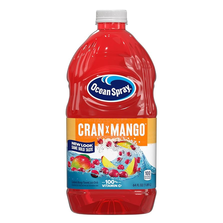 Ocean Spray® Cran-Mango™ Cranberry Mango Juice Drink, 64 Fl Oz Bottle (Pack of 8) | Amazon (US)