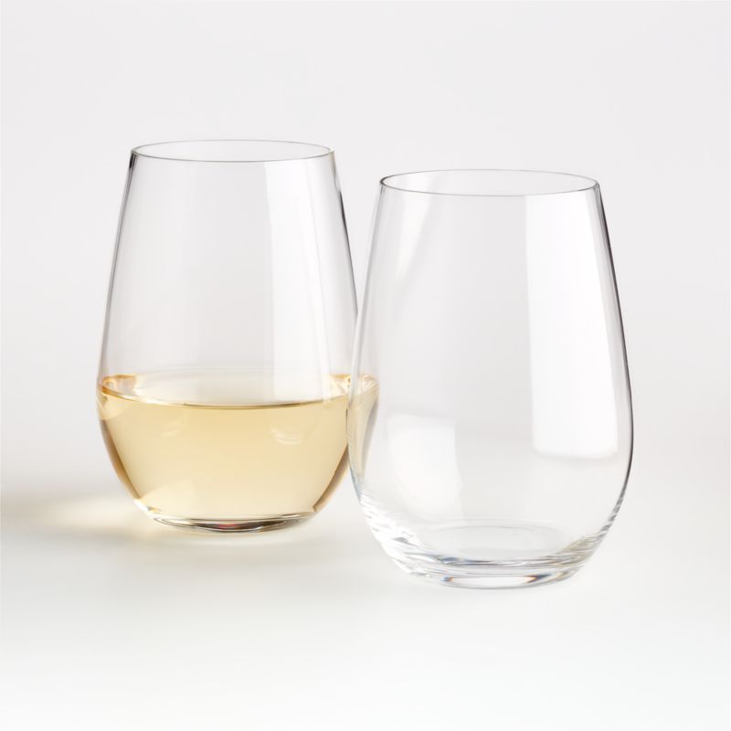Riedel O Stemless Riesling/Sauvignon Blanc Wine Glasses, Set of 2 + Reviews | Crate & Barrel | Crate & Barrel