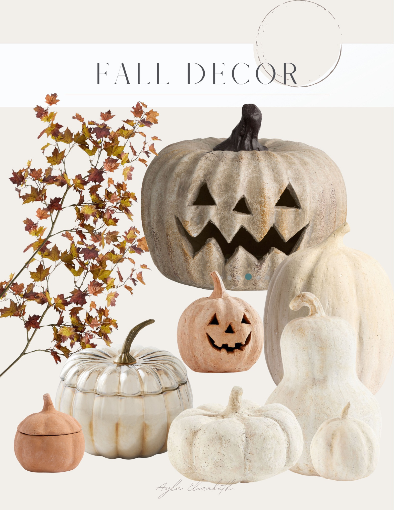Neutral fall decor 🍂 

#LTKFindsUnder100 #LTKHome #LTKSeasonal