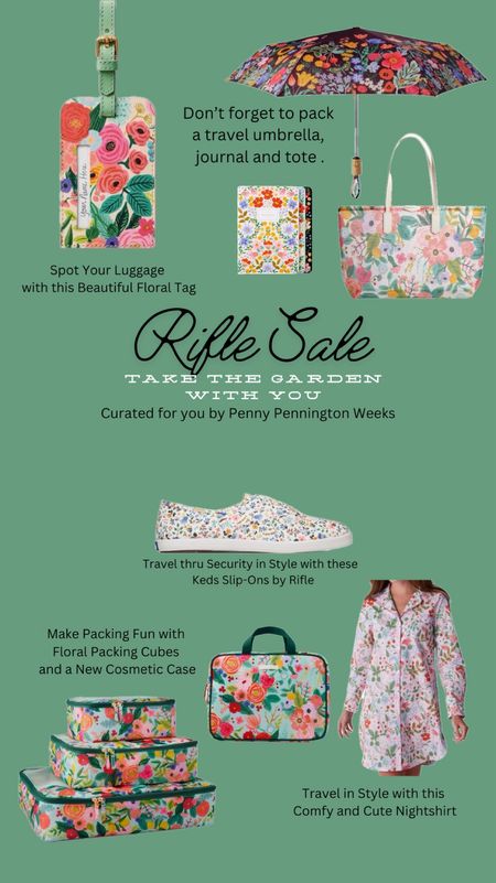 Rifle Sale 

Don’t miss out on this week’s sale. It’s the perfect time to pick a few favorite travel accessories so you can take the garden with you on your next trip.

#LTKtravel #LTKSeasonal #LTKshoecrush