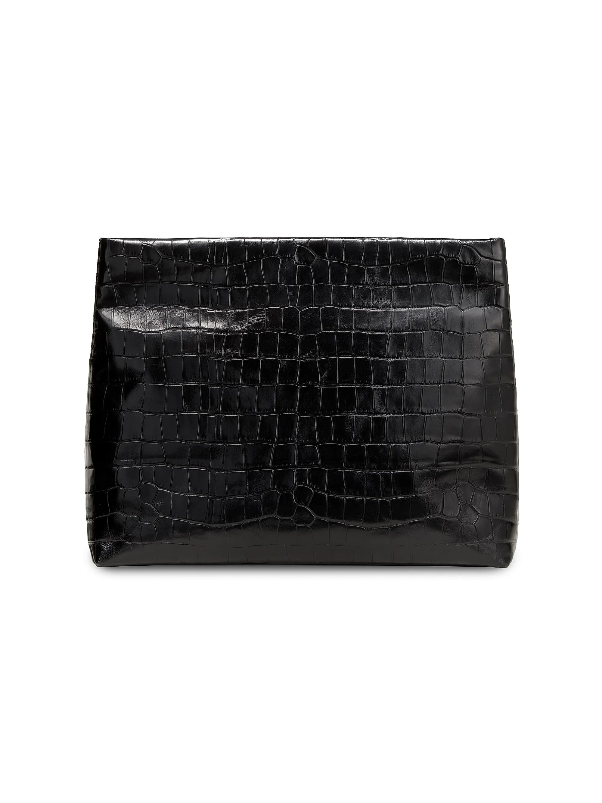 Jerry Croc-Embossed Leather Clutch | Saks Fifth Avenue