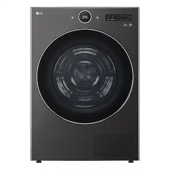 LG - 7.8 Cu. Ft. Stackable Smart Electric Dryer with Ventless Heat Pump Technology - Black Steel | Best Buy U.S.