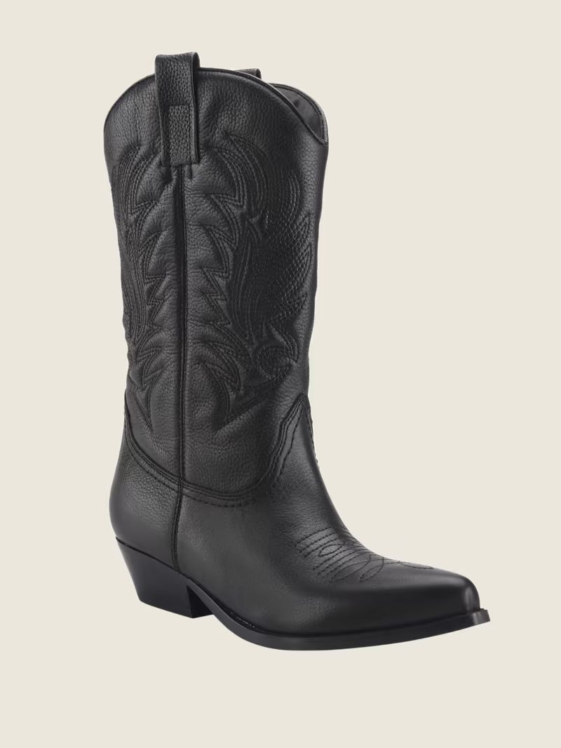 Gallen Leather Cowgirl Boots | Guess (US)