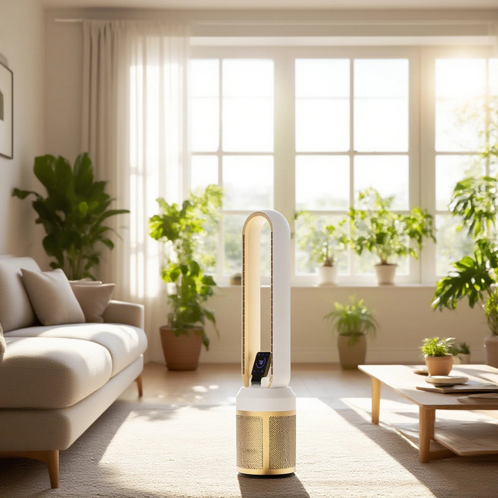 ADVWIN Bladeless Fan for Bedroom, 38" Air Circulator Cooling Fan with Remote and Touch Control, L... | Wayfair North America