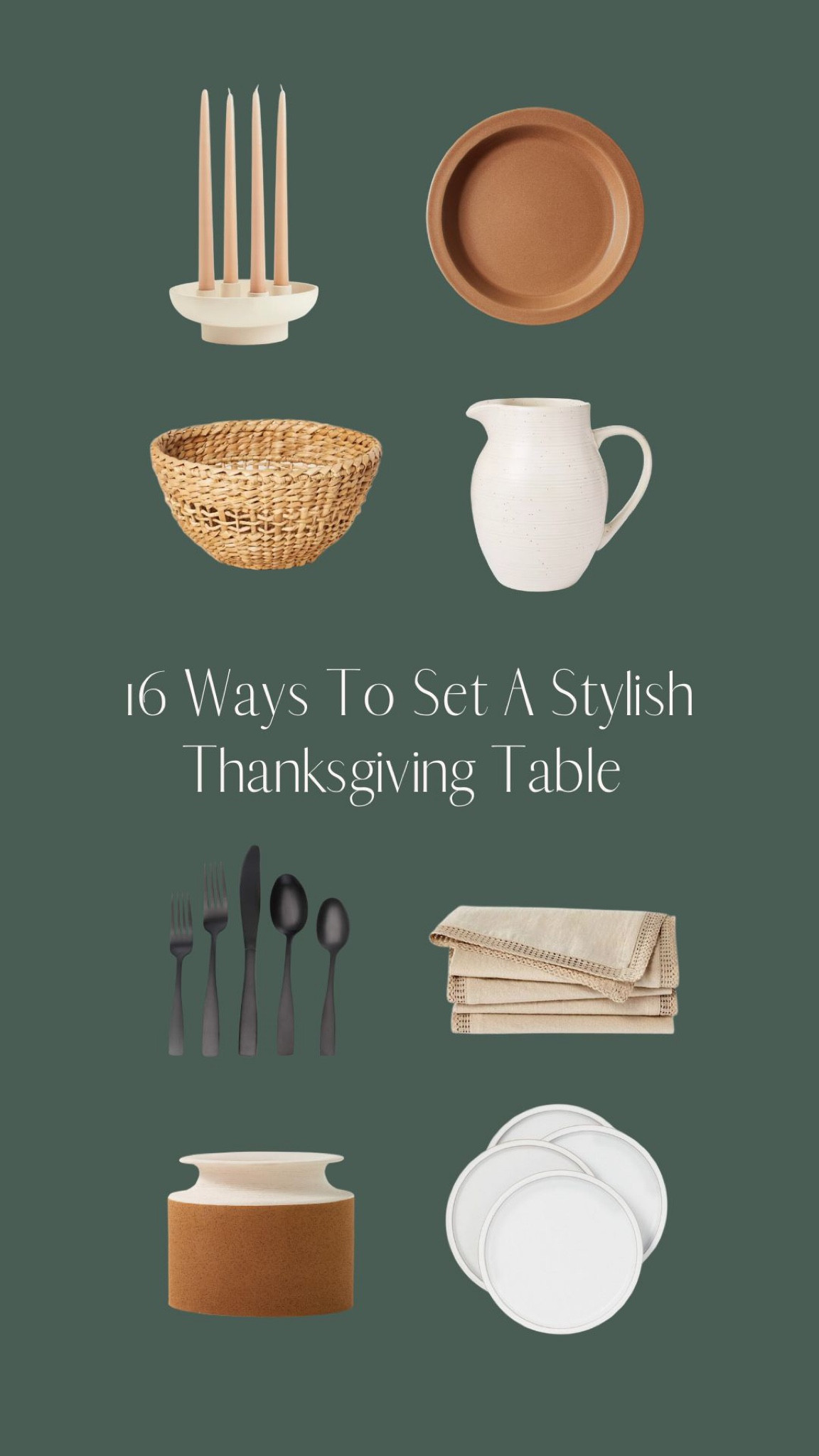 Shop all my favorite pieces to create a stylish Thanksgiving table setting- all for under $30! 

#LTKhome #LTKunder50