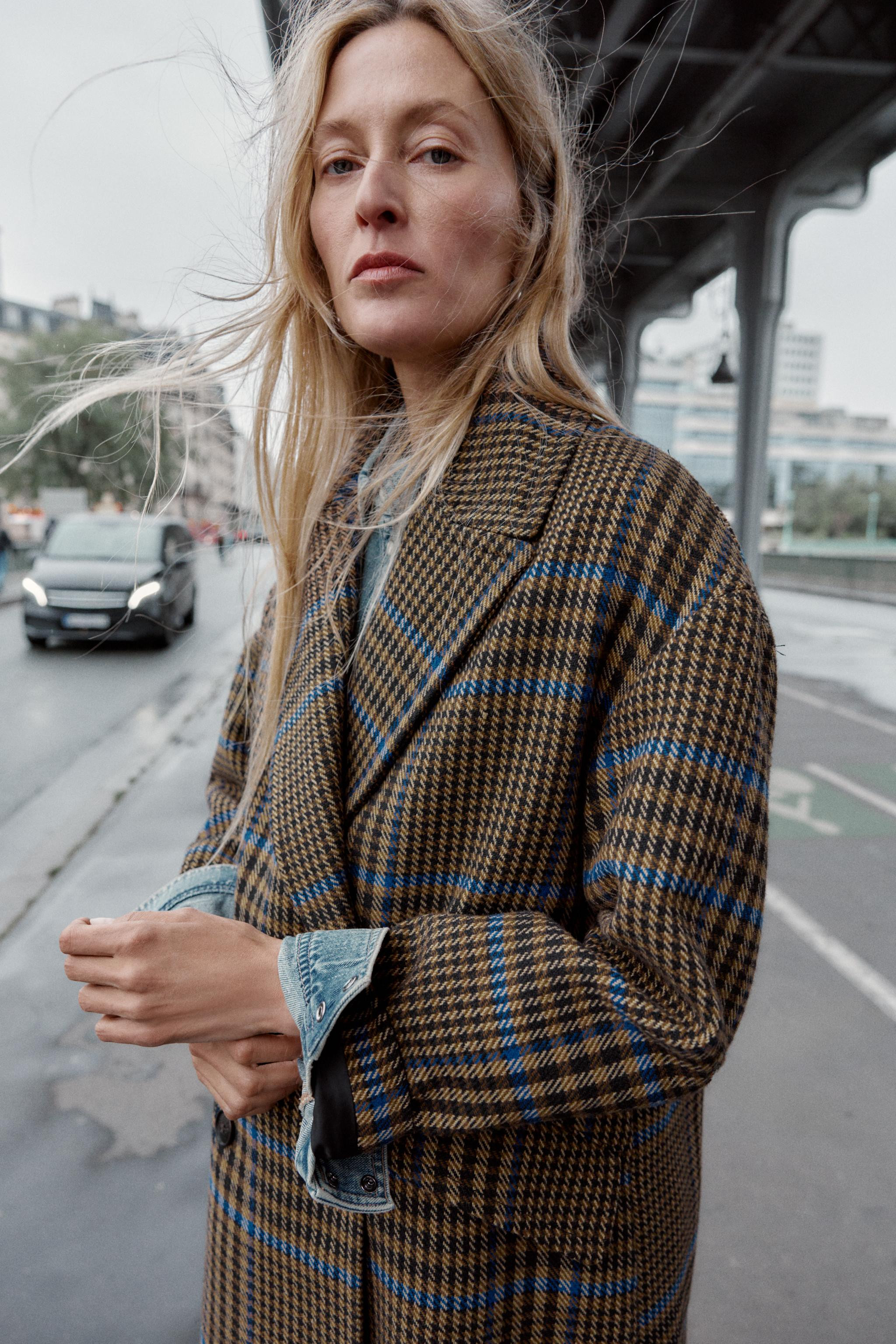 OVERSIZED PLAID COAT | Zara US