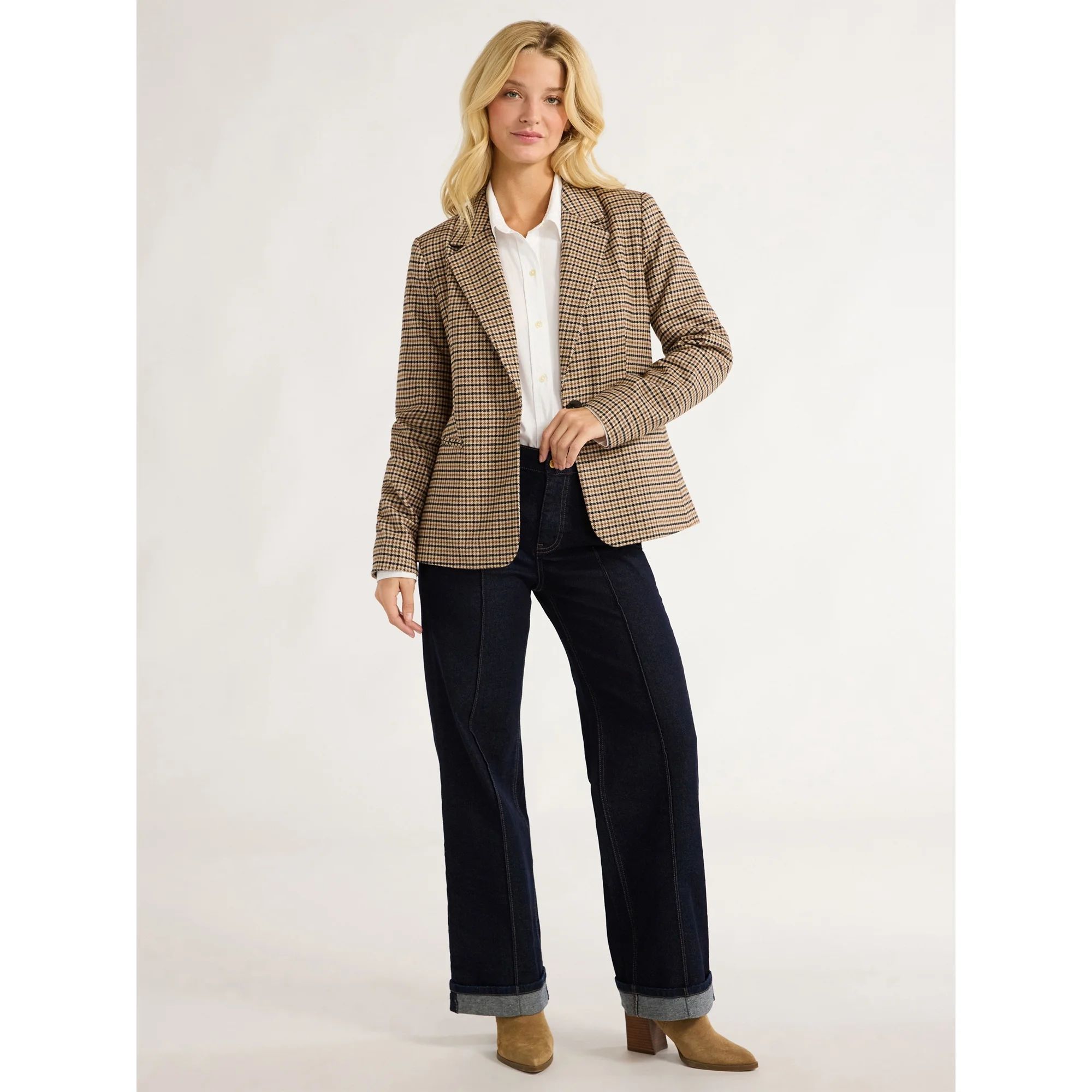 Free Assembly Women’s Single Breasted Blazer, Sizes XS-XXL - Walmart.com | Walmart (US)