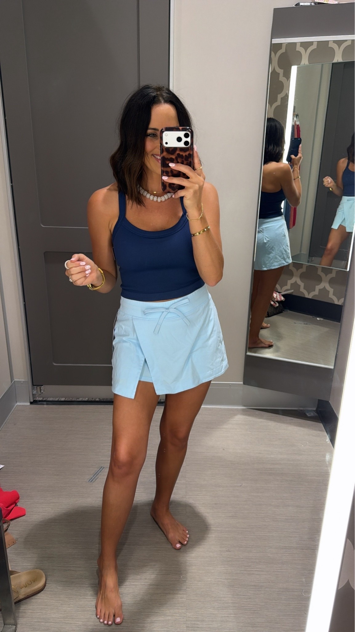 Target activewear has been so good lately 💙☁️ this little skort set is perfect for pickleball, walks, errands, or just looking put together while staying comfy! Wearing a small ✨ #targetstyle #targetfinds #activewear #athleisurestyle #targetfashion #summerstyle #skortseason #everydayoutfit