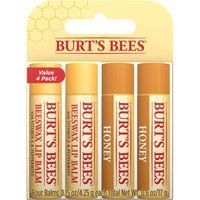 Burt's Bees Beeswax and Honey Lip Balm (4 Pack) | Look Fantastic (UK)