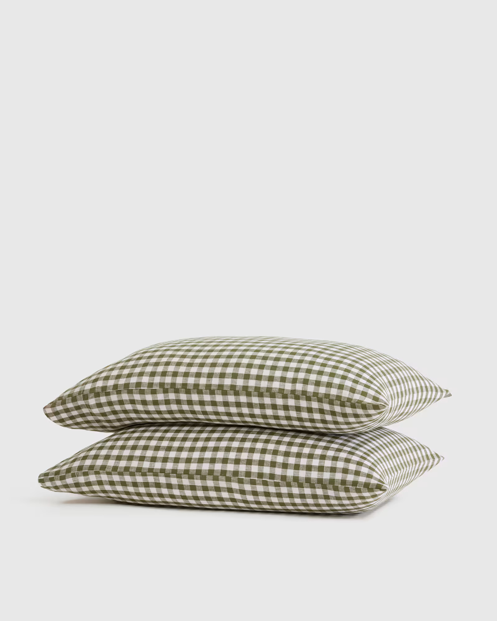 European Linen Gingham Pillowcase Set | Quince