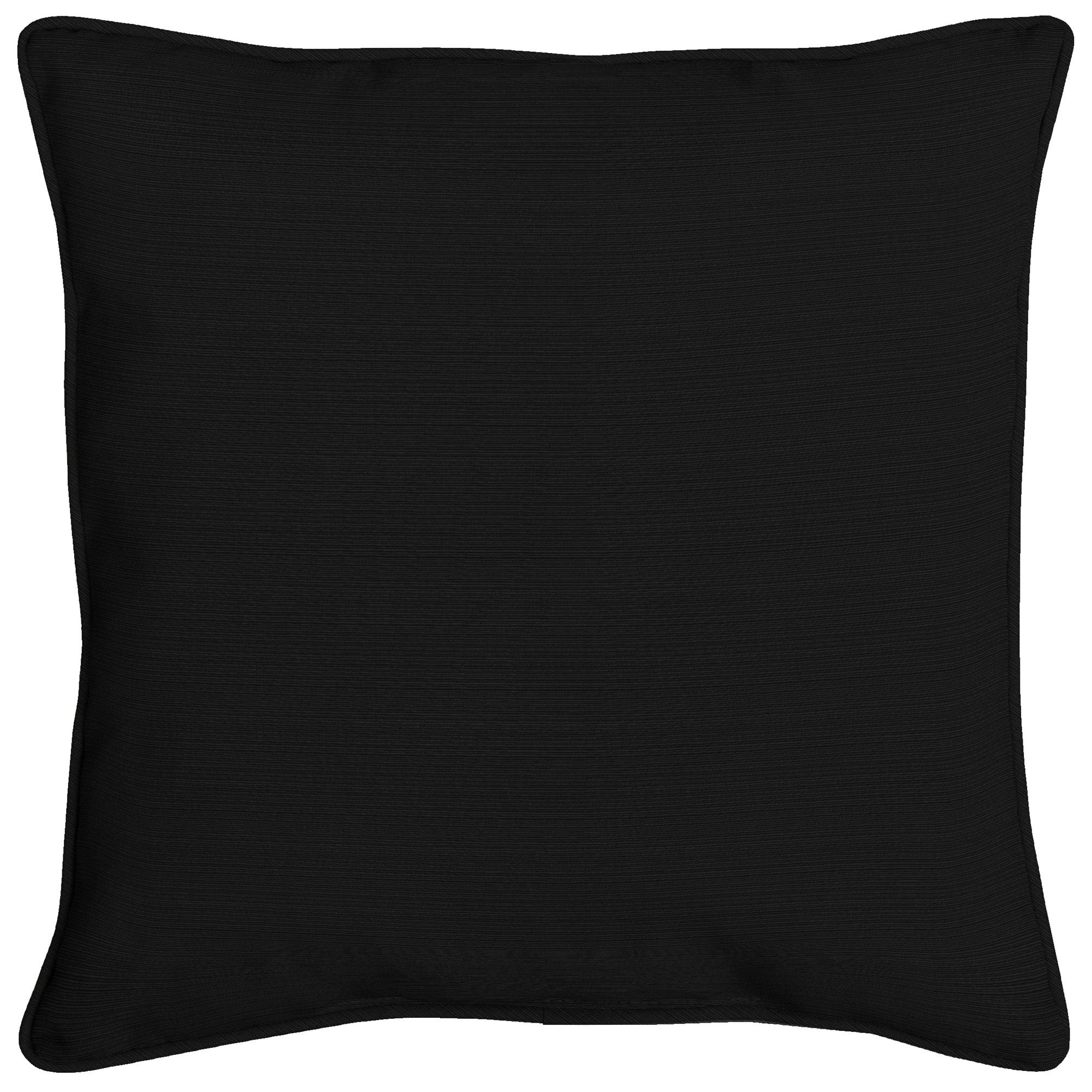 Better Homes & Gardens 20" x 20" Traditional Black Polyester Outdoor Throw Pillow | Walmart (US)
