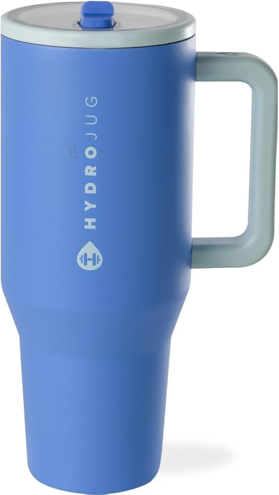 HydroJug Traveler - 40 oz Water Bottle with Handle & Flip Straw - Fits in Cup Holder, Leak Resist... | Amazon (US)