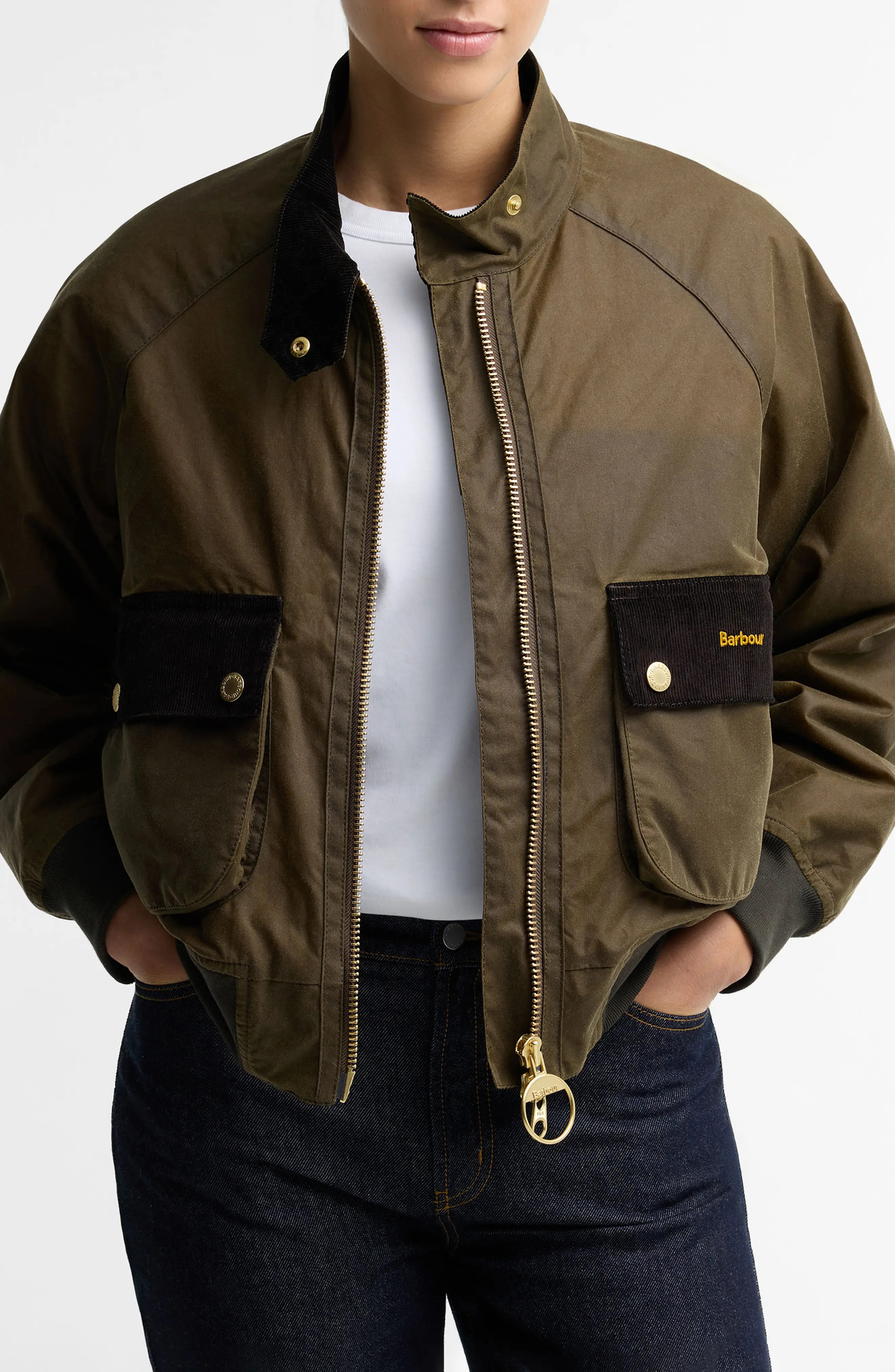 Barbour Ivybridge Waxed Cotton Jacket (Women) | Nordstrom | Nordstrom
