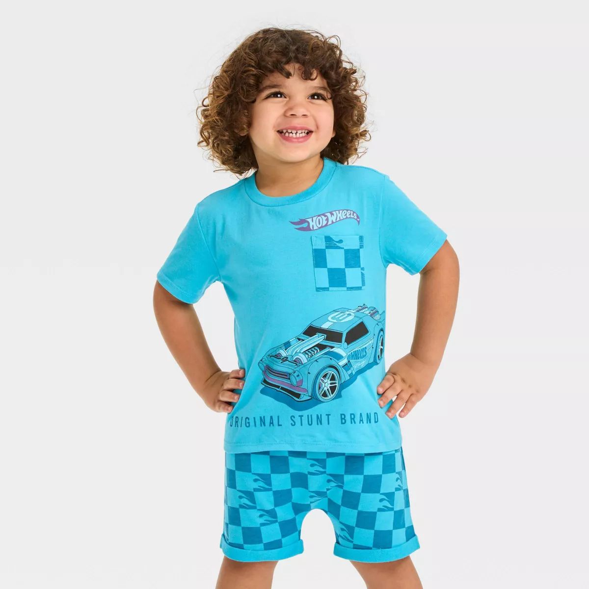 Toddler Boys' Hot Wheels Top and Bottom Set - Blue | Target