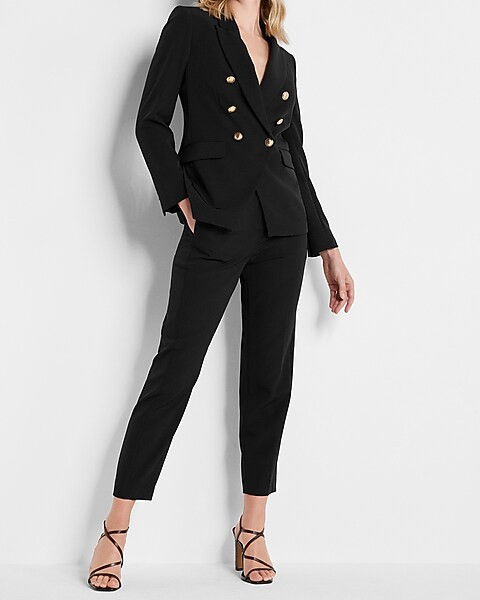 Peak Lapel Double Breasted Blazer | Express