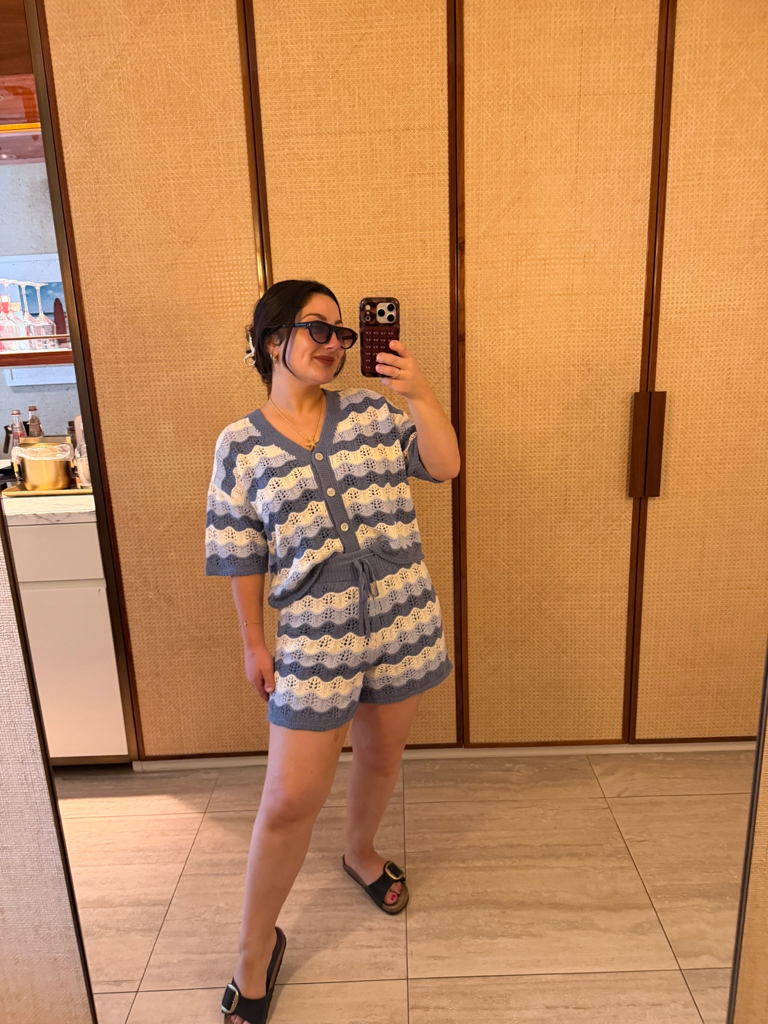 Cute crochet knit set! 
Top size small
Shorts size medium

5’0” 140lbs 
Petite friendly

#LTKootd #LTKPetite #LTKTravel
