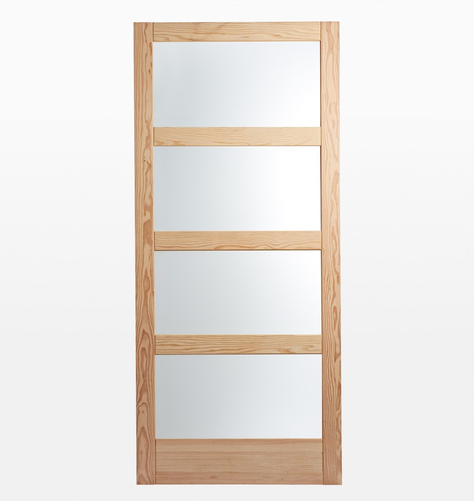 4 Panel Frosted Glass Barn Door
 | Rejuvenation | Rejuvenation