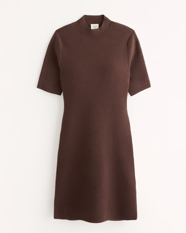 Mockneck Mini Sweater Dress | Abercrombie & Fitch (US)
