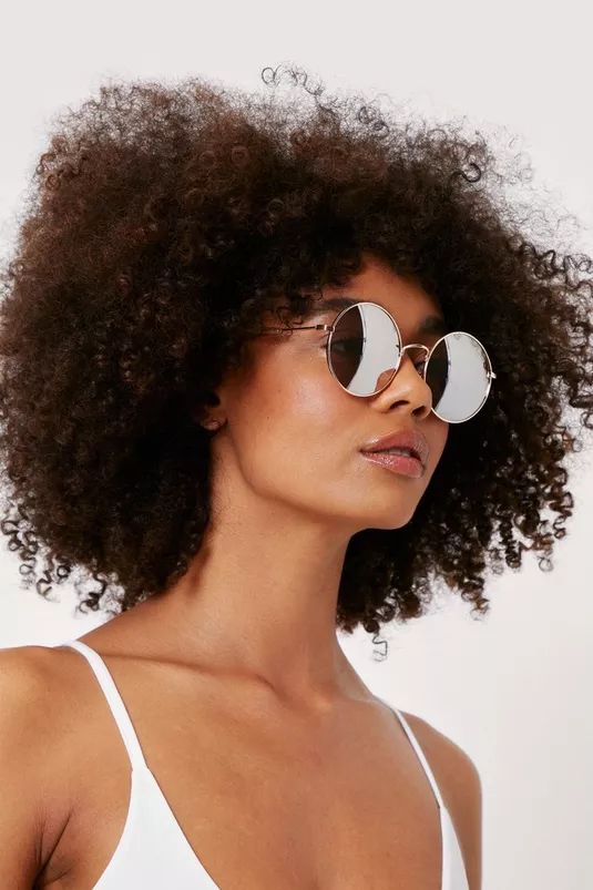 Tinted Oversized Round Sunglasses | Nasty Gal (US)