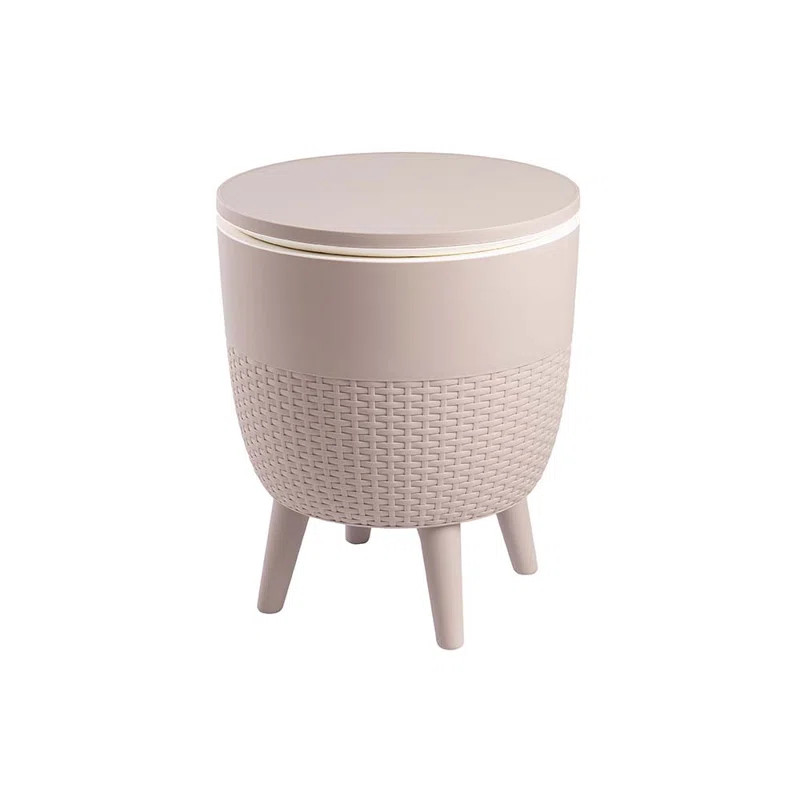 Cancun Resin Outdoor 2-In-1 Side Table and Cooler | Wayfair North America