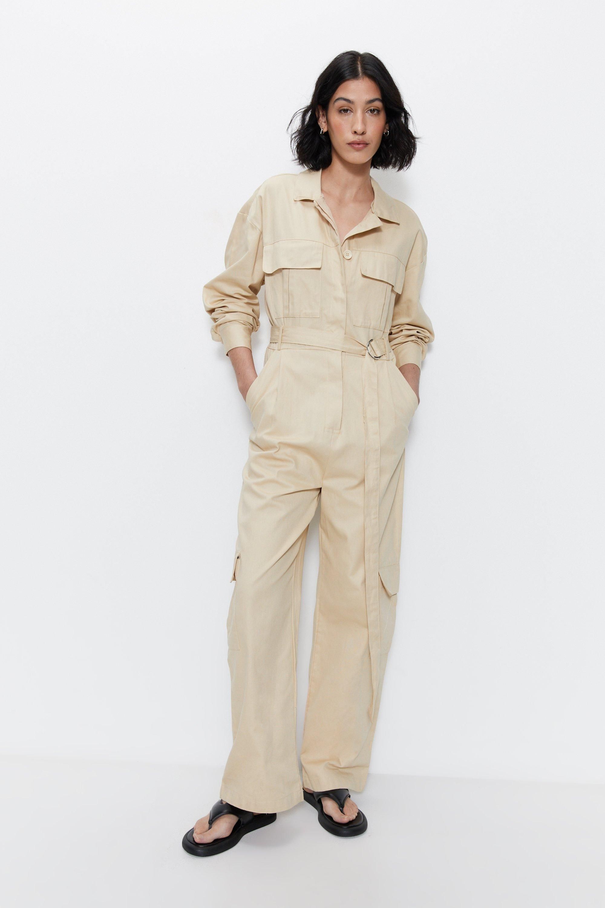 Utility Belted Jumpsuit | Warehouse UK & IE