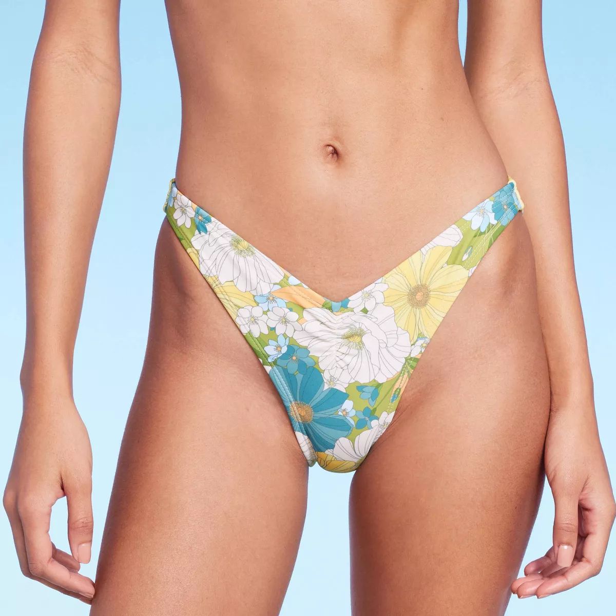 Women's V-Front Cheeky Extra High Leg Bikini Bottom - Wild Fable™ | Target