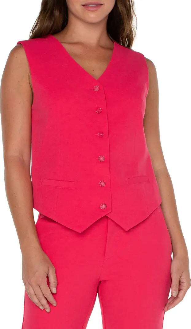 Liverpool Los Angeles Welt Pocket Vest | Nordstrom | Nordstrom