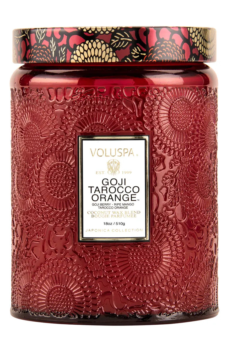 Large Embossed Jar Candle | Nordstrom