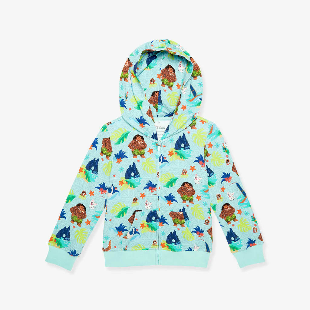 Blue Toddler Hooded Jacket | Disney Maui Tropical | Posh Peanut