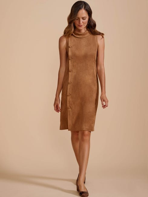 Shafer Faux Suede Dress | J.McLaughlin