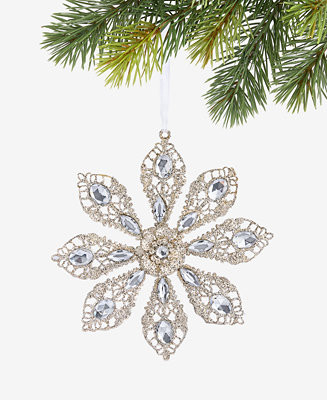Jeweled Classics Iron Snowflake Ornament, Macy's Exclusive | Macy's