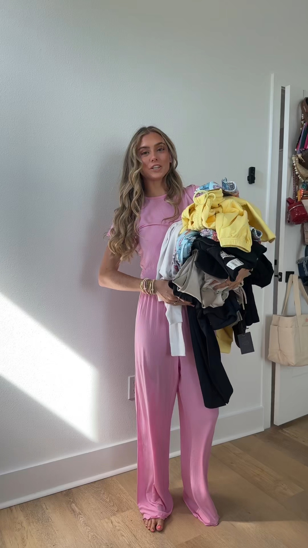 Some recent goodies I got in the mail all tried on first is the @nuuds pajamas set size small wish I got size XS though. Katy did for the pajamas, slippers, and yellow matching set. Shop booty by Brabrants size xs. Rhone size xs in everything  

#LTKStyleTip #LTKootd #LTKFindsUnder100