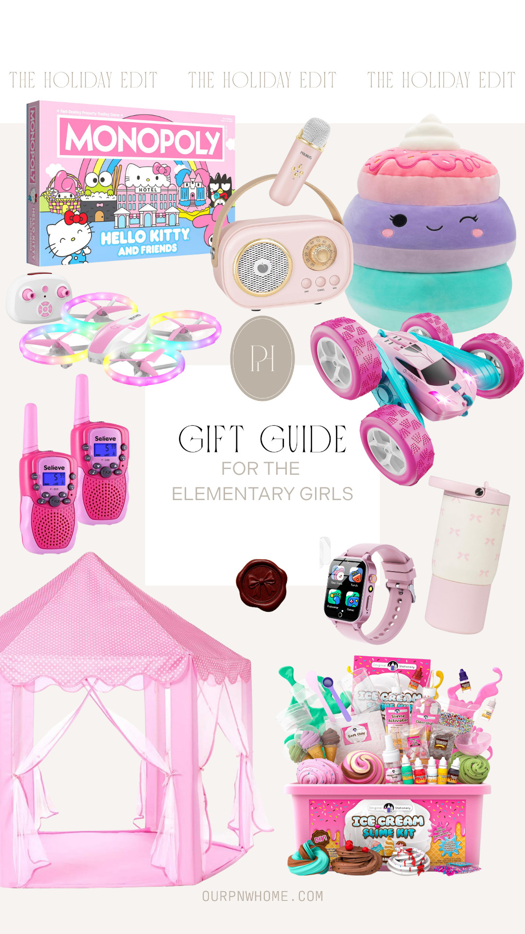 Amazon holiday gifting finds for elementary girls!

gifts for the girls, kids play tent, kids walkie talkies, Hello Kitty Monopoly, kids board game, girl's karaoke machine, Squishmallows, remote control truck, kids watch, girl's water bottle, kids water bottle, Play Dough set, kids drone, holiday gifts, kids gifts, kids toys, Christmas gifts for the kids 

 #LTKGiftGuide #LTKKids #LTKFamily