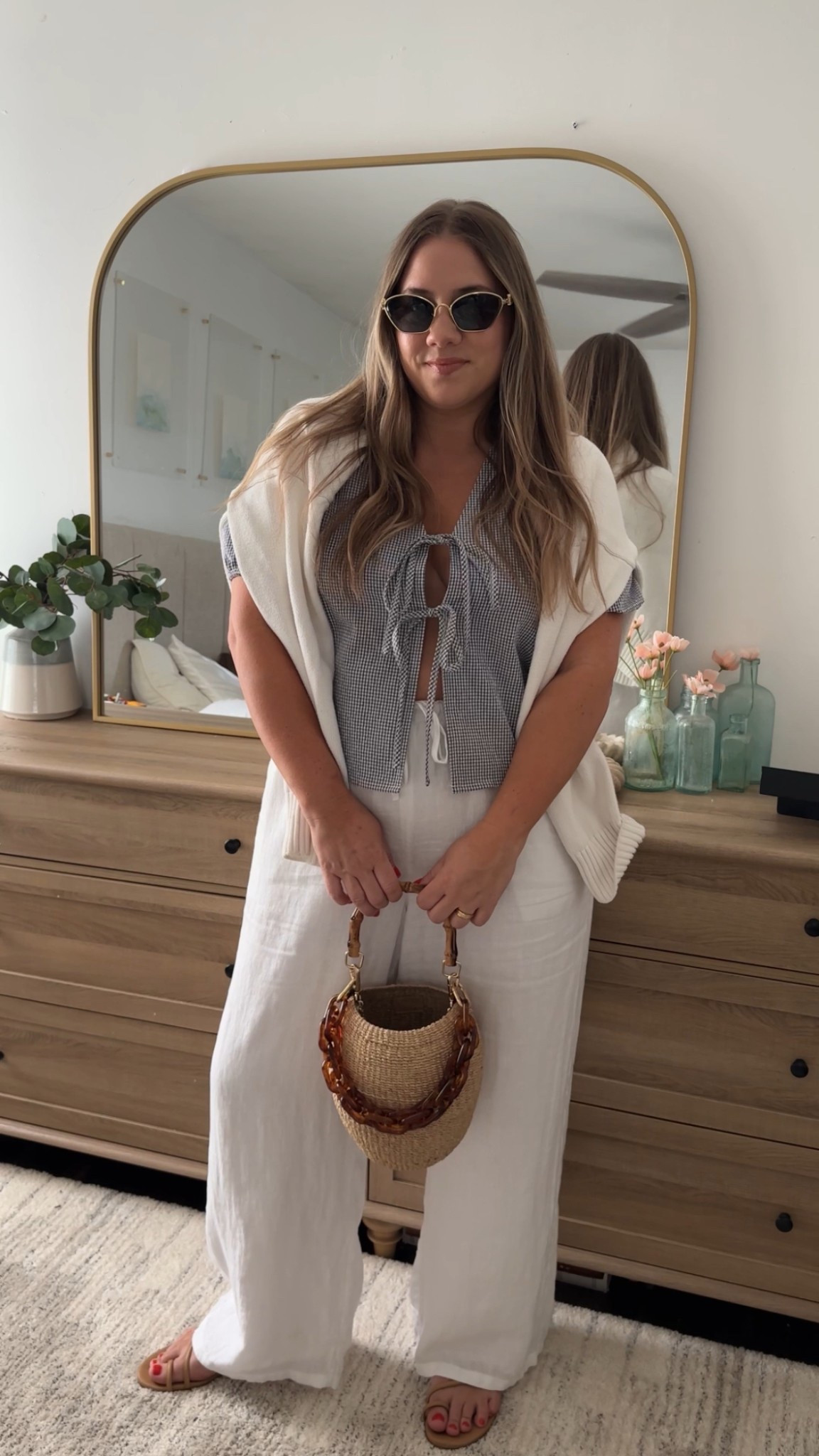 Pants: 100% SOFT linen. they run roomy. Safe to go with smaller size. I went with large but could easily do medium. Drawstring waist allows for custom fit / snugness 

Top: part of an amazon set- it isnt cotton but surprisingly feels like cotton ( i wore all summer)  BUT i want to invest in the 100% cotton set i linked from o.p.t . 

Summer outfits
Linen pants

#LTKSeasonal #LTKFindsUnder100 #LTKPetite