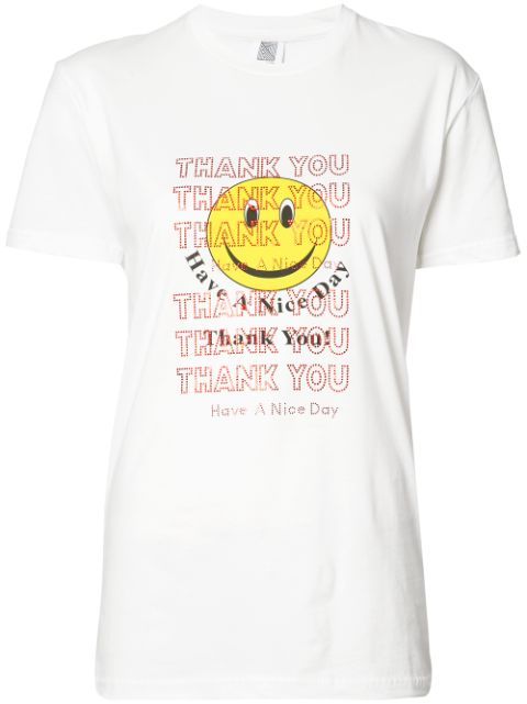 'Thank You Smiley Face' T-shirt | FarFetch US