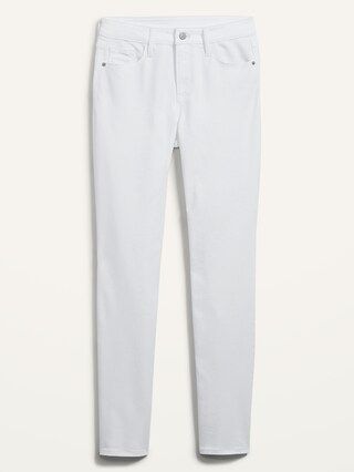 High-Waisted Power Slim Straight White Jeans for Women | Old Navy (US)