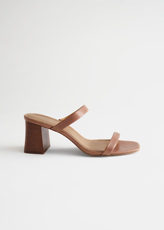 Duo Strap Leather Heeled Sandals | & Other Stories (EU + UK)