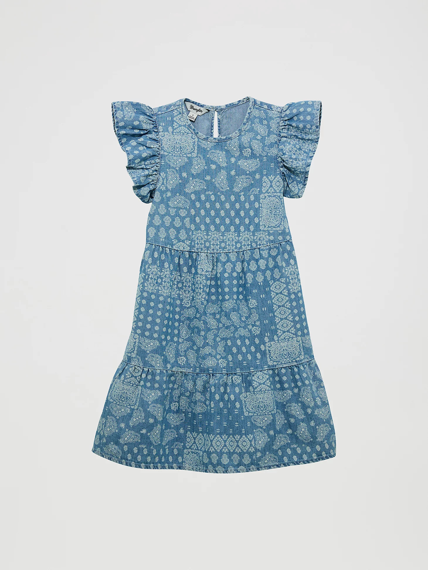 Girl's Ruffle Sleeve Denim Dress | Wrangler