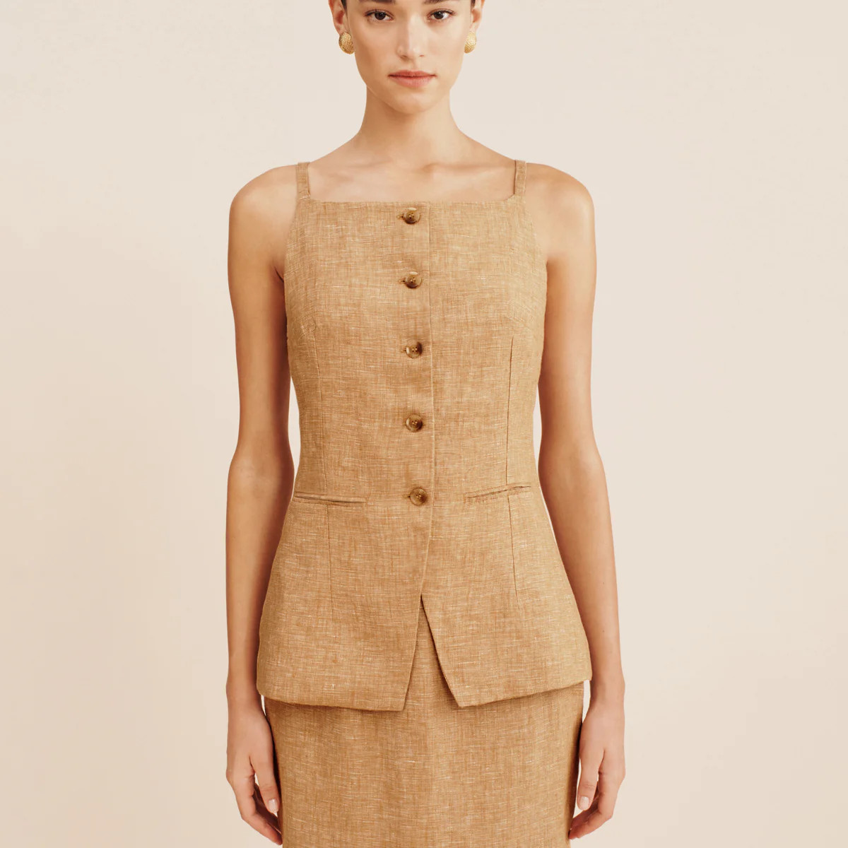 NANCY GILET - WALNUT | POSSE (US)