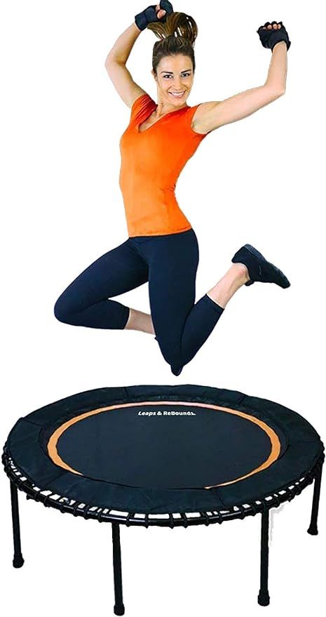 Leaps & ReBounds: Rebounder - Fitness Trampoline - Full-Size Protective Mat - Minimal Joint Impac... | Amazon (US)