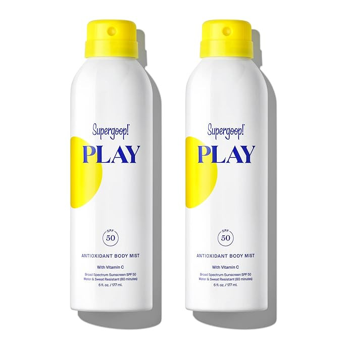 Supergoop! PLAY SPF 50 Antioxidant Body Mist w/Vitamin C, 6 fl oz - 2 Pack - Broad Spectrum Sunsc... | Amazon (US)