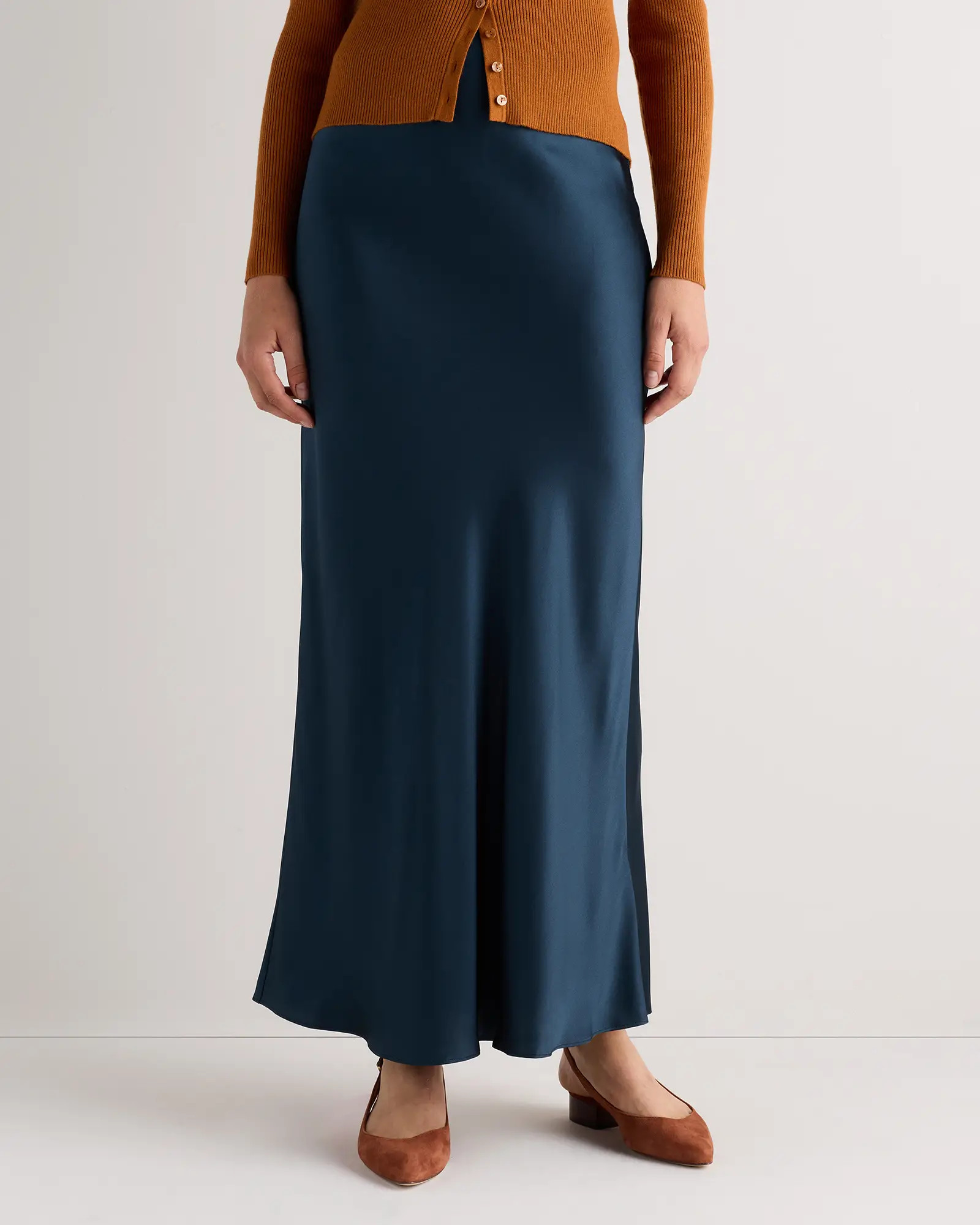 100% Washable Silk Maxi Skirt | Quince