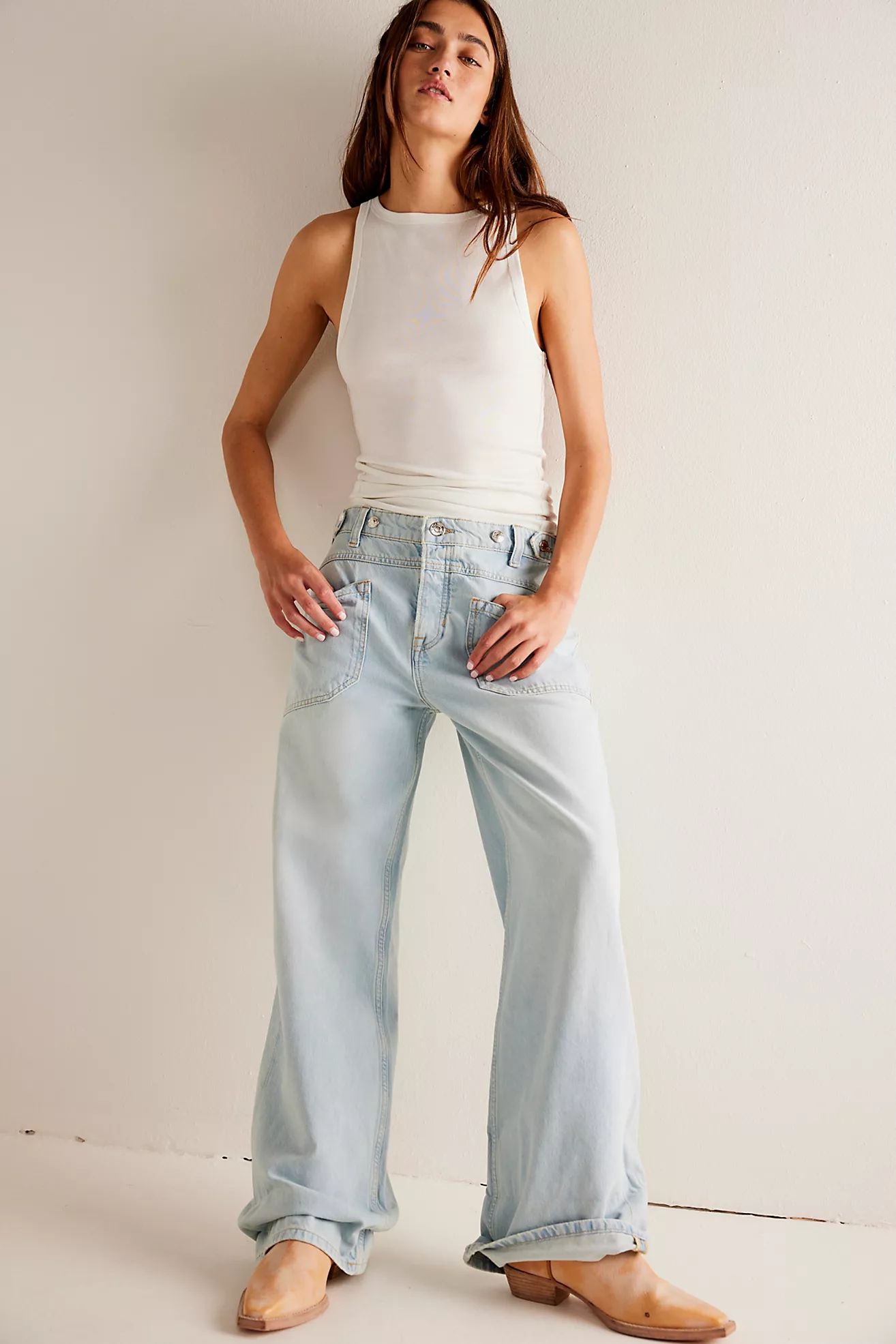 We The Free Palmer Cuffed Jeans | Free People (Global - UK&FR Excluded)