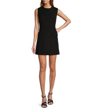 Antonio Melani Gianna Sleeveless A-Line Button Front Dress | Dillard's | Dillard's