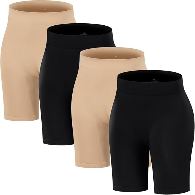 ATTLADY Slip Shorts for Women Seamless Smooth Boyshorts Panties Anti-Chafing Underwear Shorts for... | Amazon (US)
