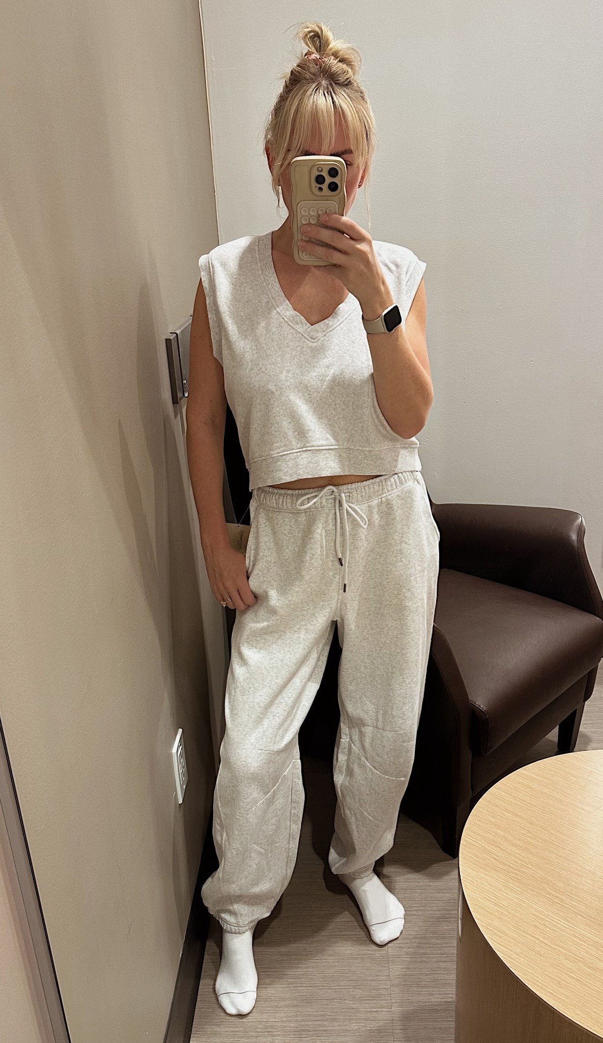 Cutest little matching sweat set. M in both but would prob size down to S in sweats.

#LTKActive #LTKSaleAlert #LTKStyleTip