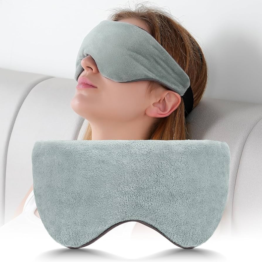 Sivio Weighted Eye Mask for Sleeping, Cooling & Cozy Reversible Blackout Sleep Mask for Women & M... | Amazon (US)