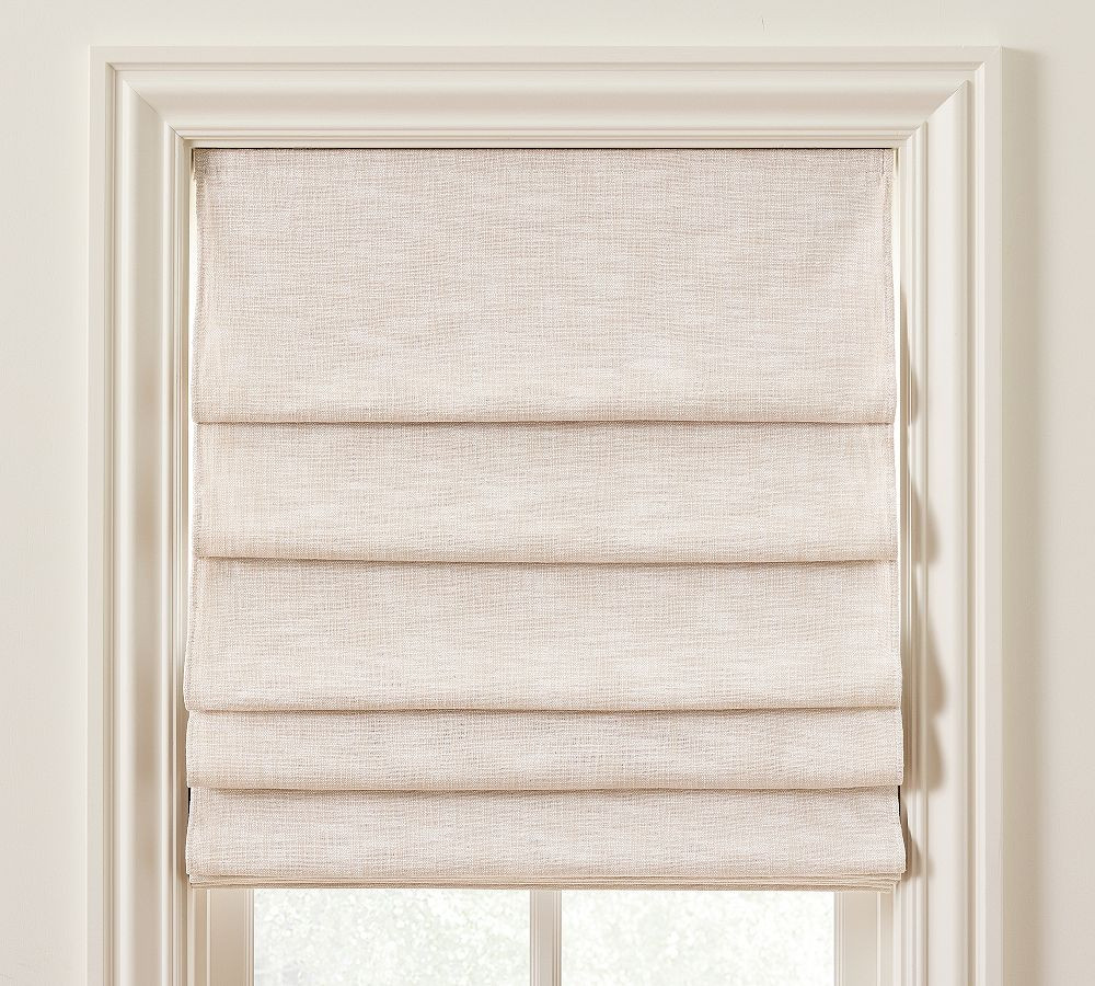 Custom Seaton Soft Fold Roman Blackout Shade | Pottery Barn (US)