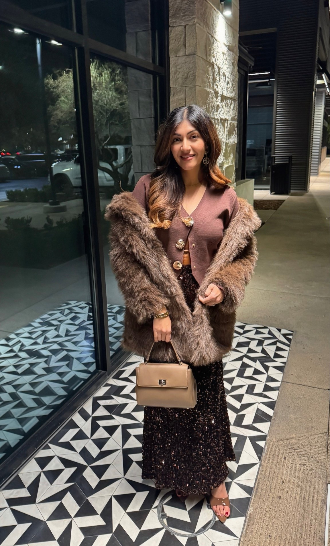 Birthday night out ready ✨🤎 This winter #OOTN is the perfect mix of cozy and glam—featuring a brown sequin maxi skirt, chic sweater, sleek brown heels, and a statement fur coat. It’s an effortless look for a best friend’s birthday, New Year’s Eve, or any winter party where you want to feel elevated but comfortable. Linking my exact pieces and similar finds to recreate this vibe.

winter going out outfit, NYE outfit idea, sequin maxi skirt outfit, winter party outfit, night out winter look

#WinterOOTN #NYEOutfitInspo #SequinSkirtStyle #WinterPartyLook #GoingOutStyle

#LTKMidsize #LTKHoliday #LTKootd